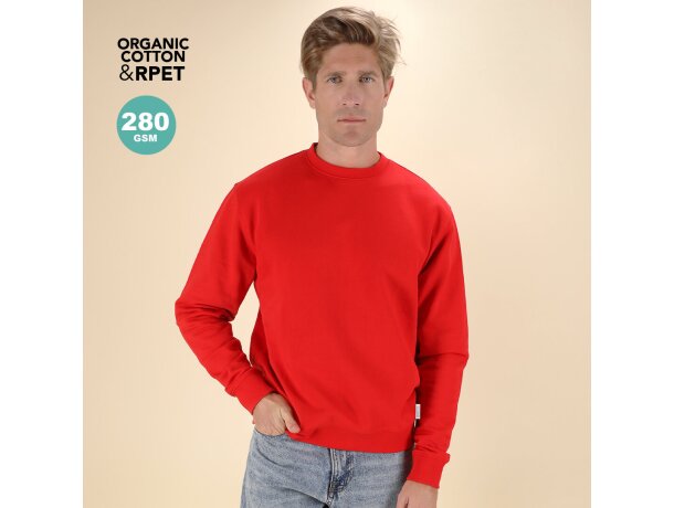 Sudadera Skelton con algodón orgánico y poliéster reciclado detalle 1