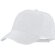 Gorra Ithaca de microfibra con cierre de velcro ajustable Blanco