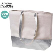 Bolsa de playa publicitaria Hitalax algodón reciclado metalizado