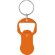Llavero abridor Belarox con moneda integrada aluminio reciclado Naranja