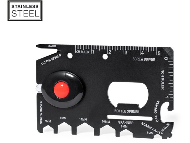 Multiherramienta Vireon de acero con 16 funciones y LED integrado detalle 1