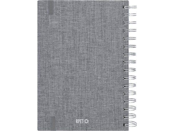 Agenda Sinclex A5 con tapas rígidas en poliéster RPET detalle 5