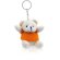 Llavero Tedchain peluche de osito naranja