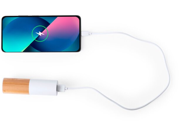 Batería externa corporativa plástico reciclado de 4500 mah Reneh detalle 3