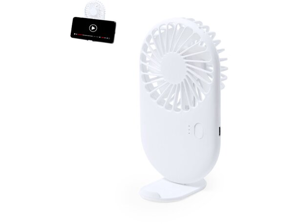 Ventilador portátil Fanger con soporte para smartphone detalle 1