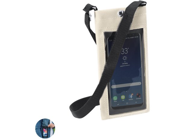 Portatodo Hunar con pantalla táctil y cierre de botón detalle 1