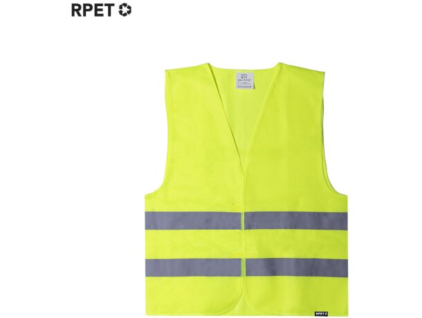Chaleco reflectante Kastor infantil en poliéster reciclado detalle 1