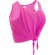 Camiseta Slem anudada de mujer sin mangas personalizada fucsia fluorescente