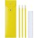 Estuche de cuatro piezas con regla amarillo barato