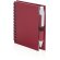 Libreta con 50 hojas y mini bolígrafo personalizada roja