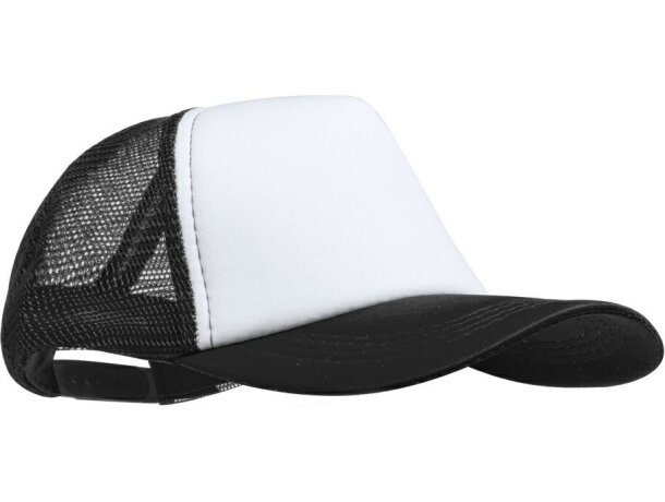 Gorra Zodak especial con frontal blanco para sublimación personalizada negro