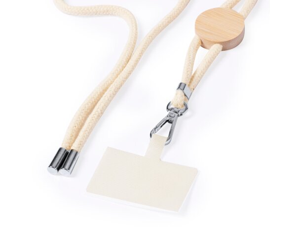 Lanyard sublimado en algodón Reuter detalle 3
