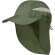 Gorros de playa microfibra con solapa y paneles de redecilla Verde