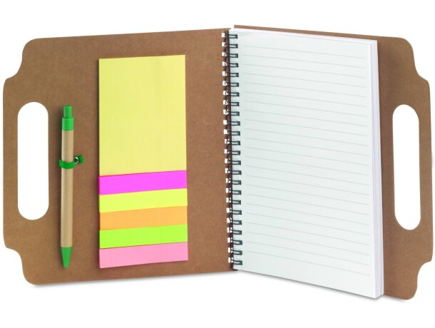 Libreta con tapas y notas adhesivas personalizado