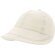 Gorra Yilmur de poliéster con visera flexible y 6 paneles Natural