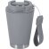 Vaso térmico Acuma con asa acero inoxidable reciclado 300ml Gris