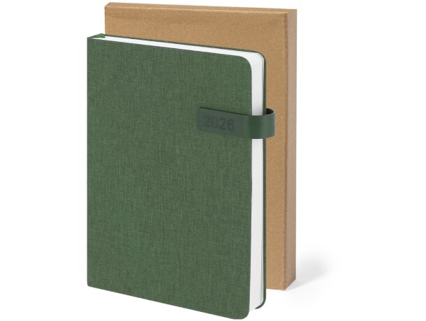 Agenda Mylok en poliéster RPET reciclado con cierre magnético detalle 2