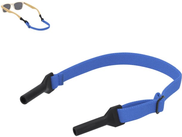 Cinta para gafas Redrag con soporte de silicona y cierre metálico detalle 1