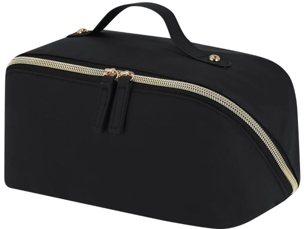 Neceser Brinix con cremallera dorada y compartimentos detalle 2