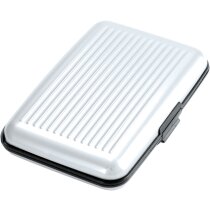 Tarjetero para empresas de aluminio interior de acordeón personalizado blanco