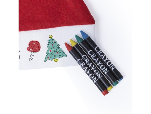 Gorro Papa Noel Niño Rupler Rojo detalle 1