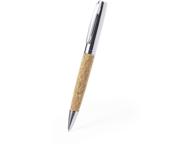 Bolígrafo con estuche resistente de metal tinta azul Fitin detalle 2