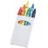 Caja de ceras en varios colores para merchandising Blanco