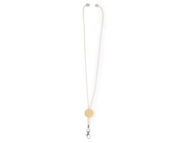 Lanyard accesorio de bambú algodón Gibons detalle 2