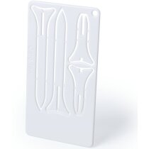 Tarjeta con tee golf plástico personalizada