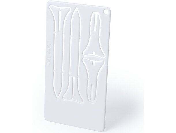 Tarjeta con tee golf plástico personalizada