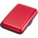 Tarjetero de aluminio interior de acordeón personalizado rojo