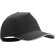 Gorra sencilla con visera curbada negra