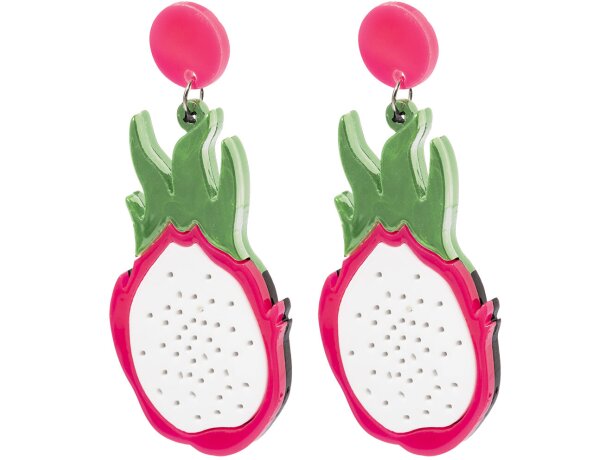 Pendientes Kely con cierre de clip y diseños frutales detalle 2