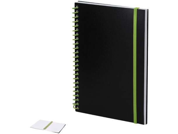 Libreta Bilbo con anillas y tapas flexibles en polipropileno detalle 1