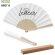 Abanico bambú publicitario RPET reciclado natural 42.5 cm sostenible