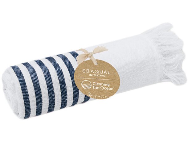 Pareo toalla Mundry algodón y poliéster reciclado SEAQUAL detalle 3