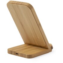 Cargador inalámbrico Dimper bambú con soporte