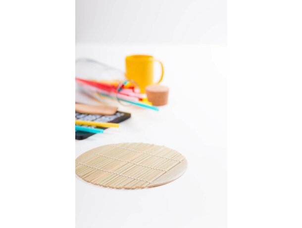 Salvamantel de madera redondo personalizado Salvamantel de madera redondo personalizado