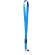 Lanyard de poliéster de colores azul