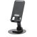 Soporte Marxel aluminio plegable regulable móvil y tablet Negro