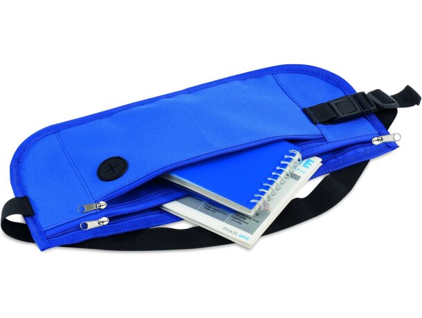Riñonera cómoda de poliéster en varios colores azul personalizada
