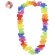 Collar hawaiano Punder con flores de poliéster multicolor detalle 1