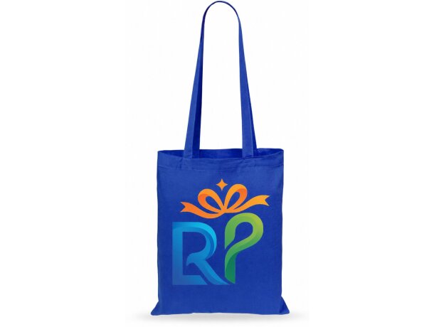 Bolsa algodón Turkal 140 g/m² asas largas reforzadas 70 cm tote detalle 1