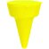 Cenicero cono para la arena personalizado amarillo