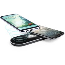 Cargador inalámbrico Keilmit dual Qi con LED