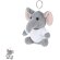 Llavero peluche elefante Gunnin con camiseta personalizable detalle 1