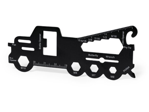 Multiherramienta personalizable de forma de camión en acero Zorlix detalle 1