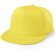 Gorra de poliéster con visera plana amarillo