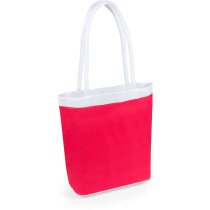 Bolsa de colores con asas blancas roja Bolsa de colores con asas blancas roja
