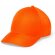 Gorra de 6 paneles de microfibra personalizada naranja